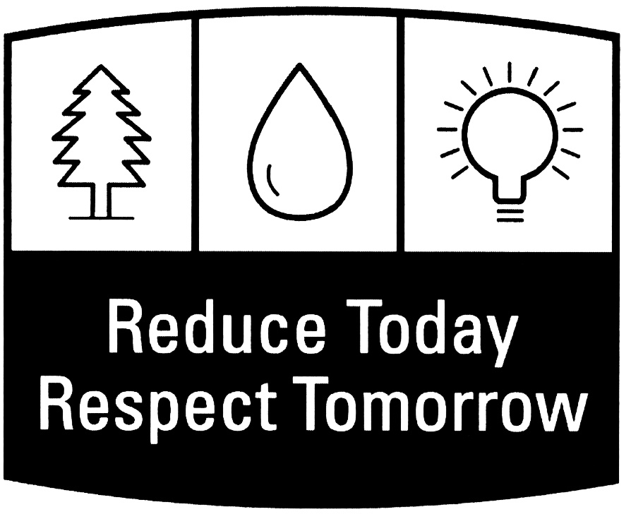 Reduce Today Respect Tomorrow 永續理念標章